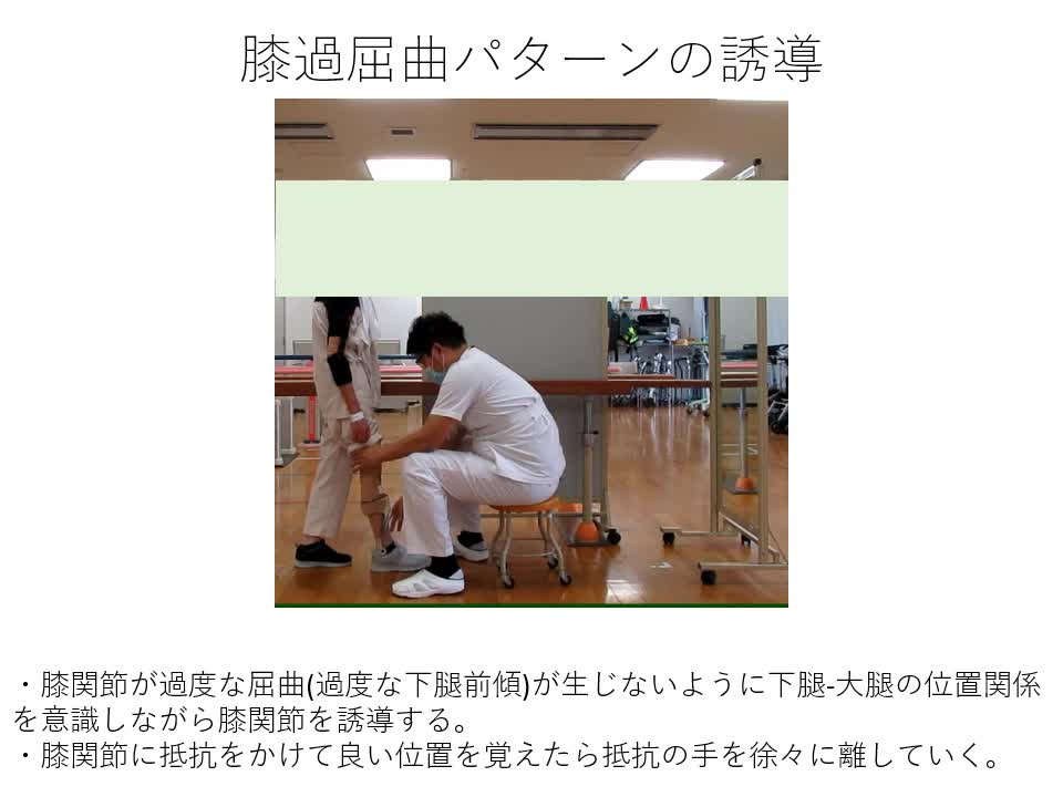 動画1-③ 膝屈曲パターンに対する運動療法...